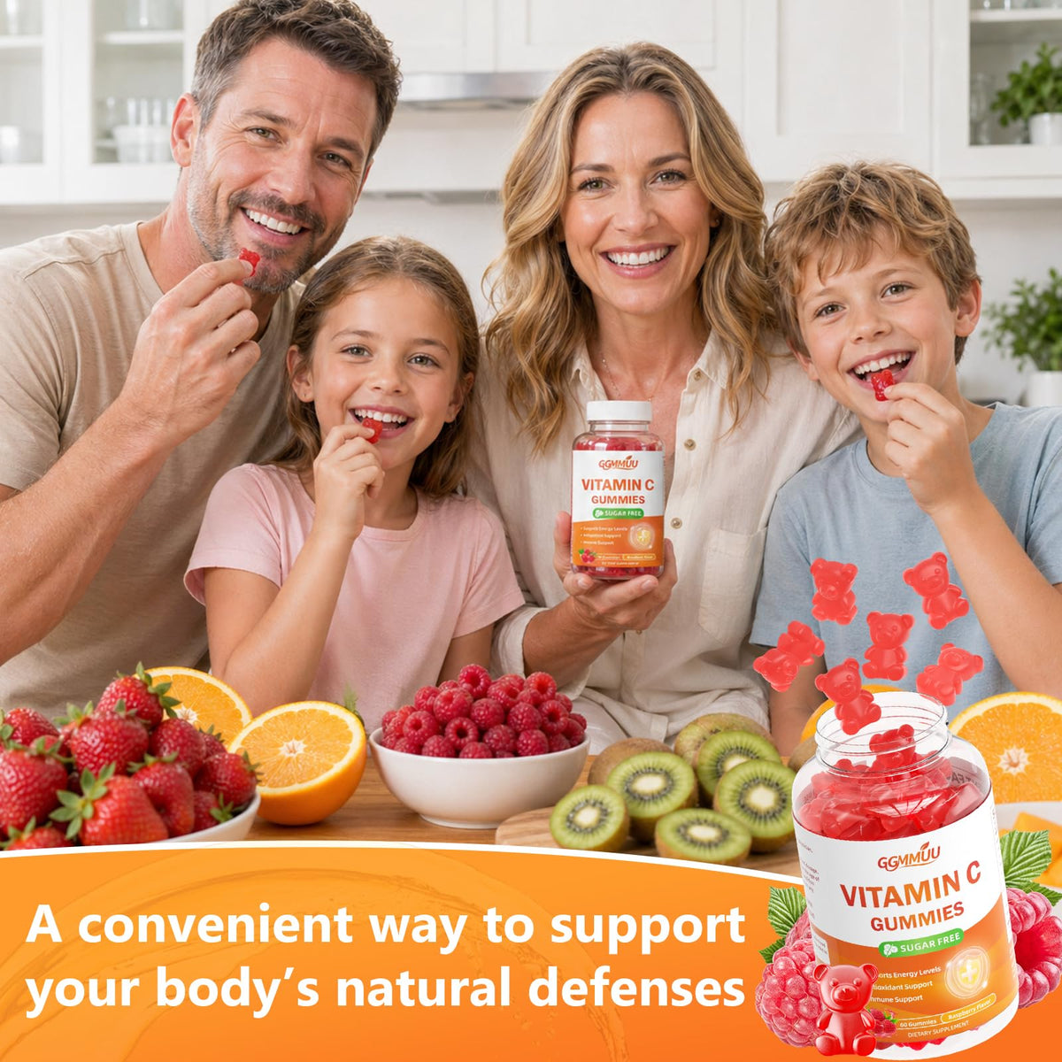 Gummies Vitamine C GGMMUU, ingrédients principaux
