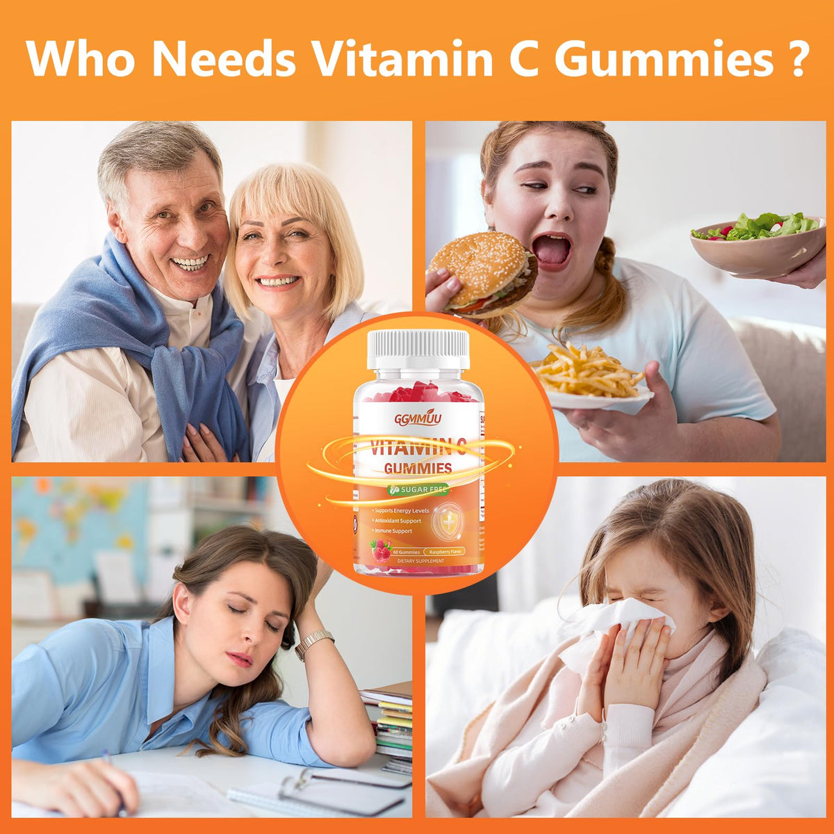 Gummies Vitamine C GGMMUU, portion de 250mg