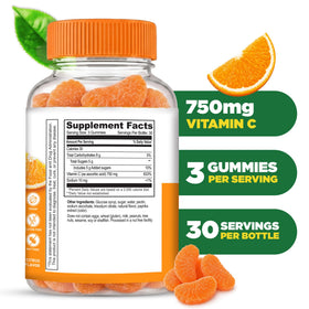 Gummies vitamine C Lifeable orange goût avec pectine