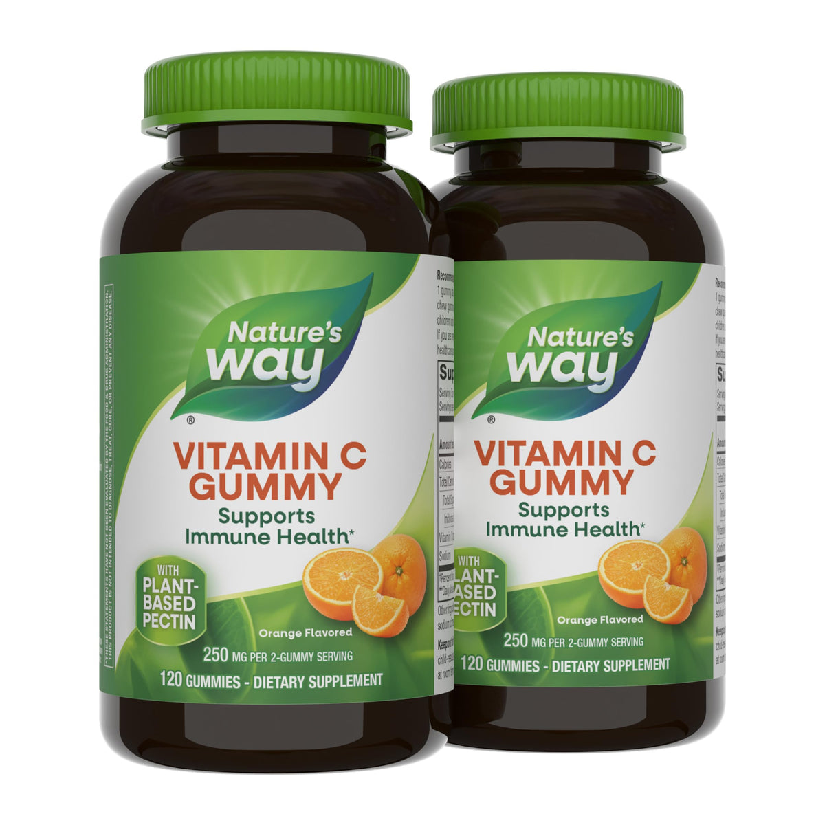 Gummies Vitamine C Nature's Way 250 mg, vue de face, emballage orange