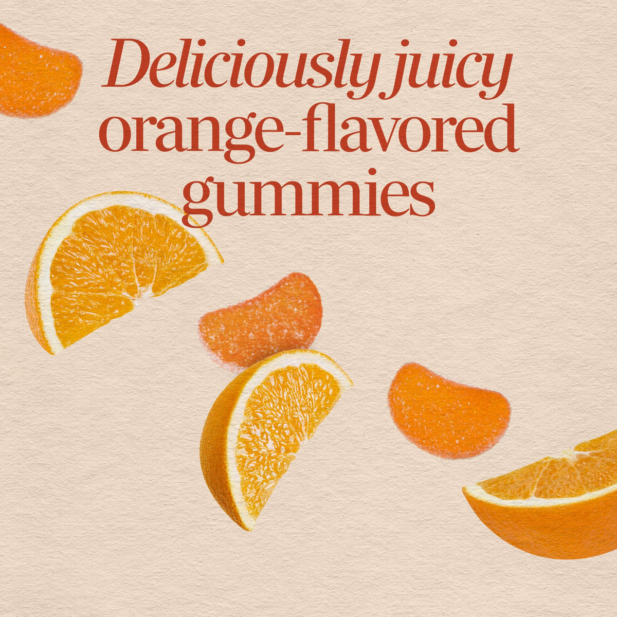 Gummies Vitamine C Nature's Way, format et ingrédients sur l'emballage