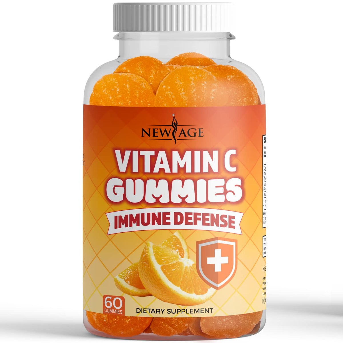 Gummies Vitamine C Orange NEW AGE avant en vue de face