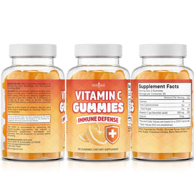 Gummies Vitamine C Orange NEW AGE dans un bol