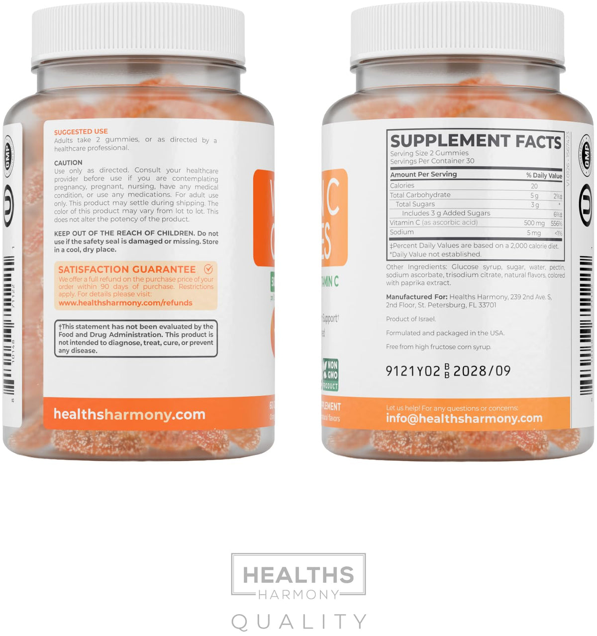 Gummies vitamine C vegan dans une main