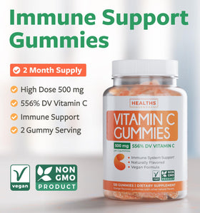 Gummies vitamine C vegan Healths Harmony avec un goût légèrement acidulé