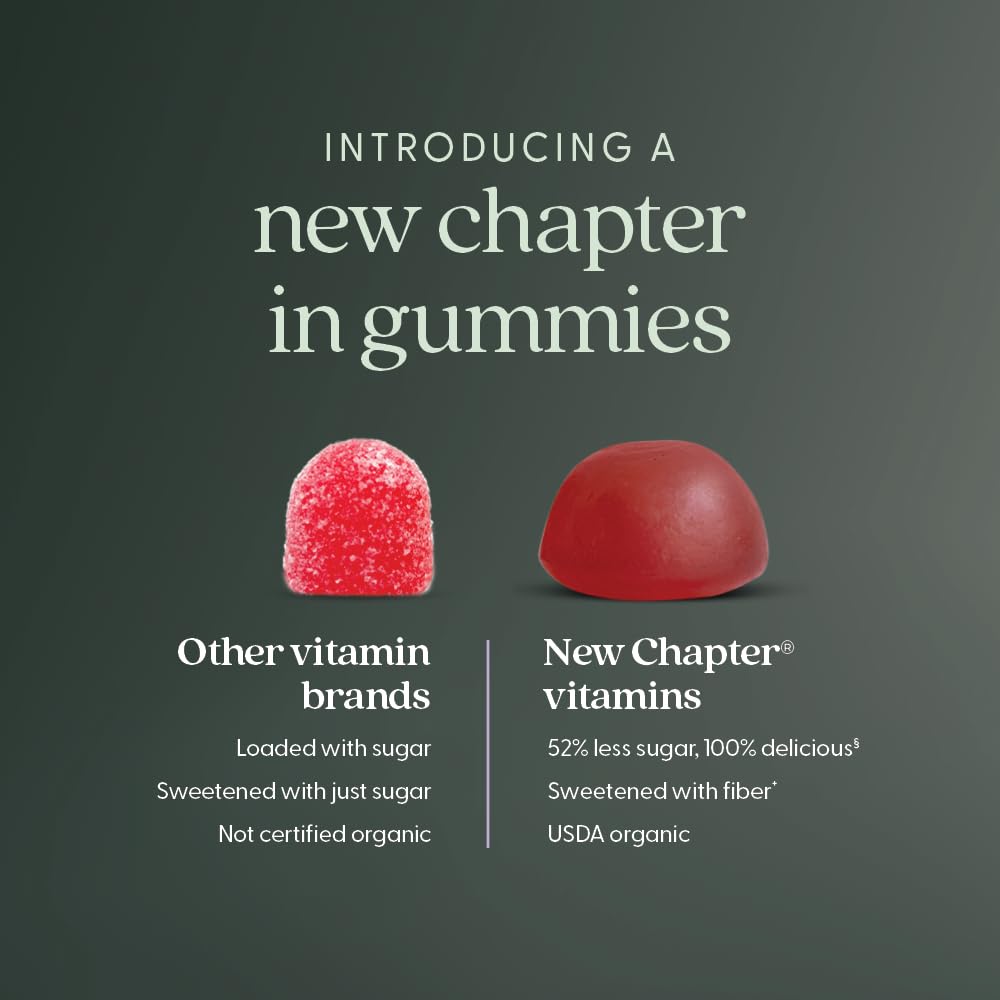 Gummies Vitamine D3 Bio New Chapter sur une table en bois