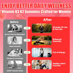 Gummies Vitamine D3 K2 BSSTABBON en gros plan