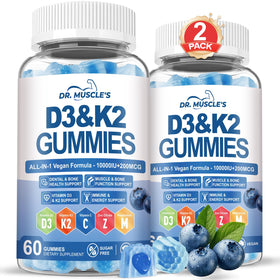 Gummies Vitamine D3 K2 DR. MUSCLE'S vue de face