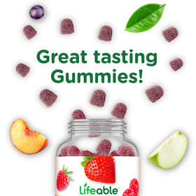 Gummies Vitamine D3 Lifeable sur fond blanc