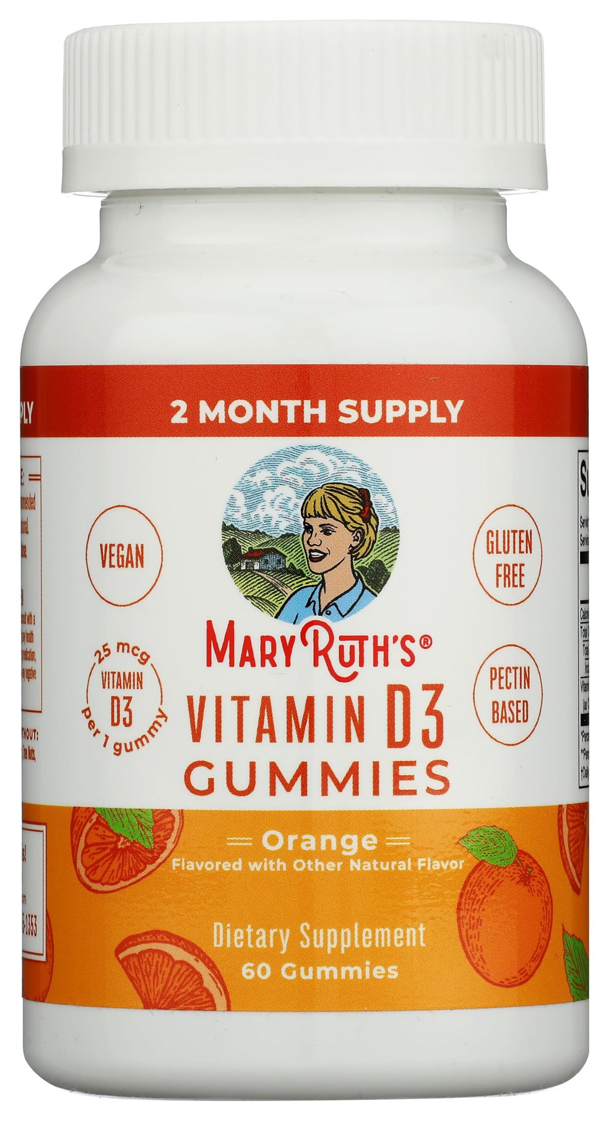 Gummies Vitamine D3 MARYRUTH'S 60 unités en pot