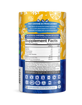 Gummies Vitamine D3 Nutracelle 2000 IU orange avec étiquette
