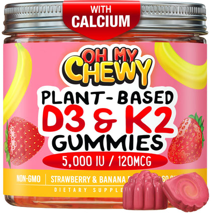 Gummies Vitamines D3 K2 Calcium OH MY CHEWY vue avant