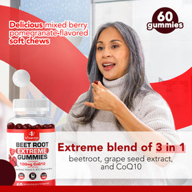 Gummies VITAMIZED CoQ10 sur fond blanc