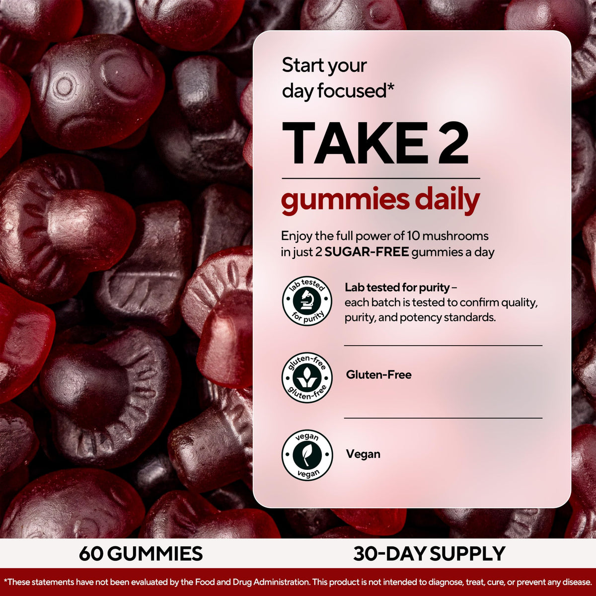 Gummies VitaUp aux Champignons avec des ingrédients naturels