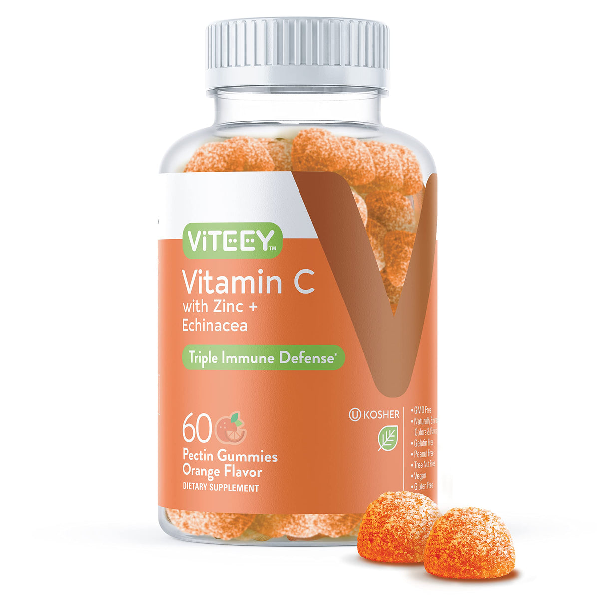 Gummies Viteey à la vitamine C, boîte de 60 unités