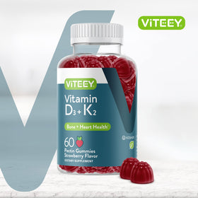 Gummies Viteey en forme de fraise, contenu du produit