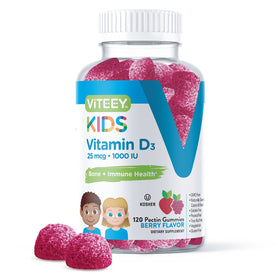 Gummies Viteey Vitamine D3 Enfants 120 gummies vue de face