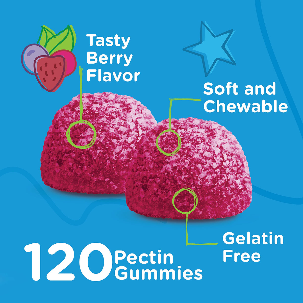 Gummies Viteey Vitamine D3 Enfants goût baie