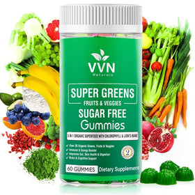 Gummies VVN Naturals Fruits et Légumes Bio Sans Sucre, vue de face