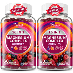 Gummies Wanish Complex Magnésium 16-en-1 devant de l'emballage