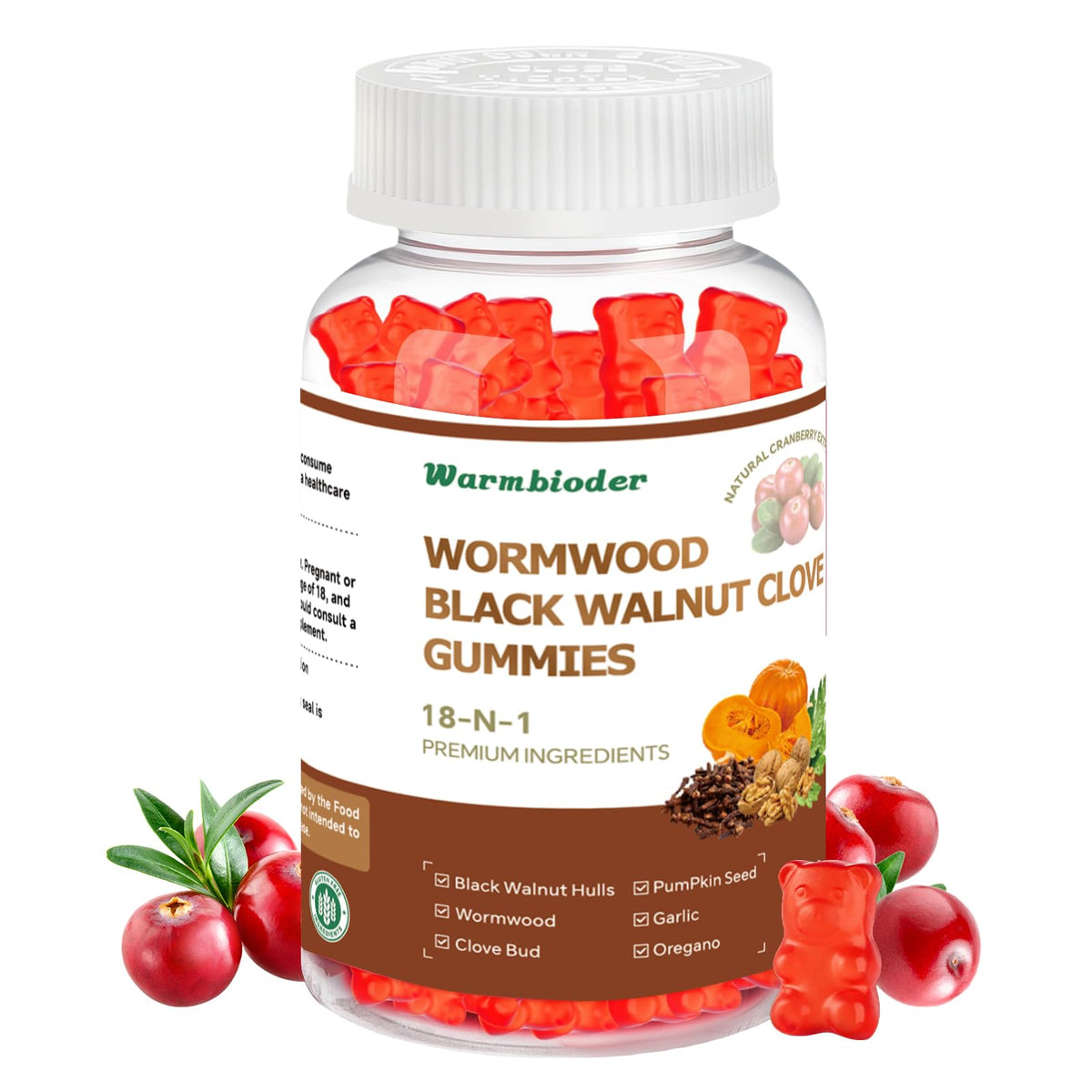 Gummies Warmbioder 18 en 1 en vue de face, emballage coloré