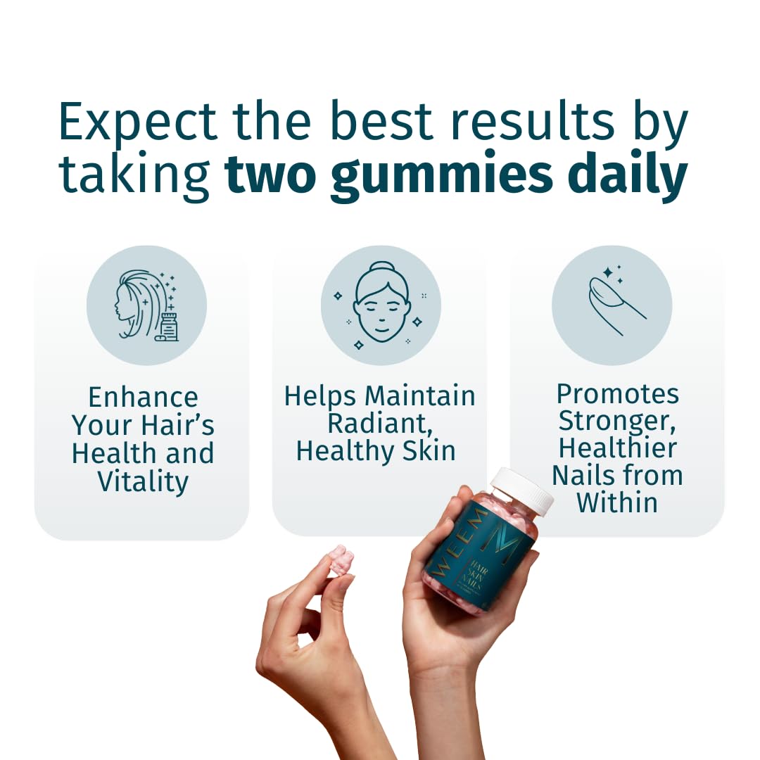 Gummies WEEM Cheveux, Peau et Ongles, détail de la texture
