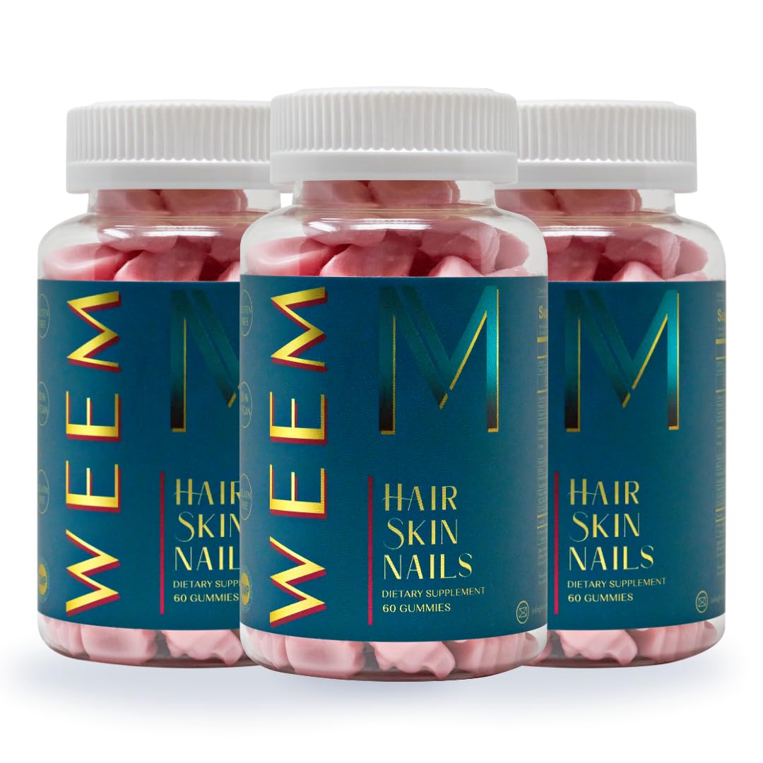 Gummies WEEM Cheveux, Peau et Ongles en pot, vue de face