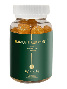 Gummies WEEM de soutien daily wellness avec vitamine C et zinc, vue de face