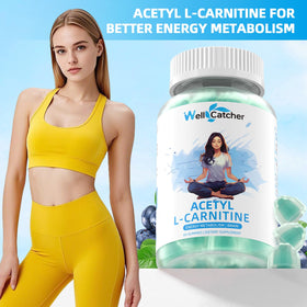 Gummies Wellcatcher Acétyl L-Carnitine 1000MG sur une table