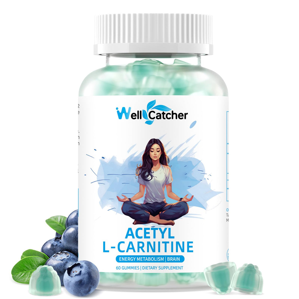 Gummies Wellcatcher Acétyl L-Carnitine 1000MG vue de face