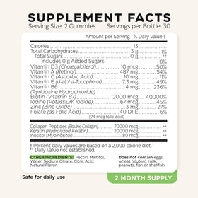 Gummies Wellneum Biotine 12000mcg avec présentation des gummies