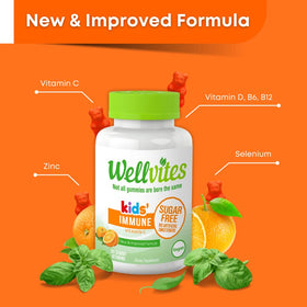 Gummies Wellvites en forme de gélifiés, couleur orange