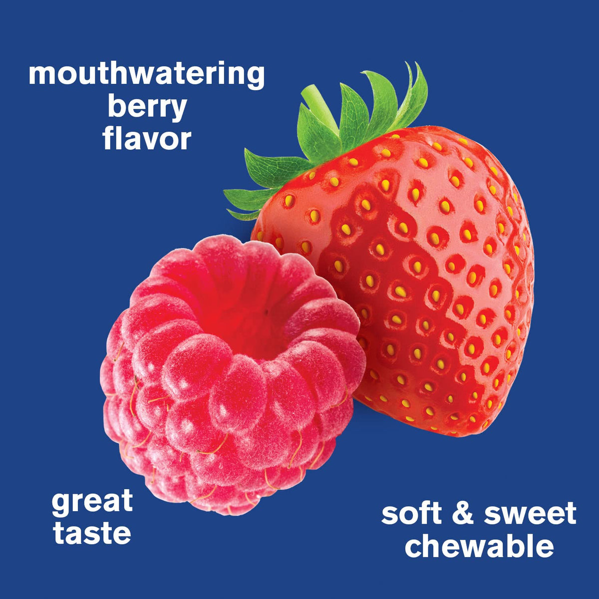 Gummies WellYeah dans une main, mise en scène sur un fond clair