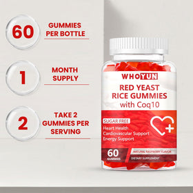 Gummies Whoyun avec CoQ10 présentées dans une main
