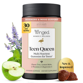 Gummies Winged Wellness Teen Queen au goût pomme verte, boîte de 60 gummies