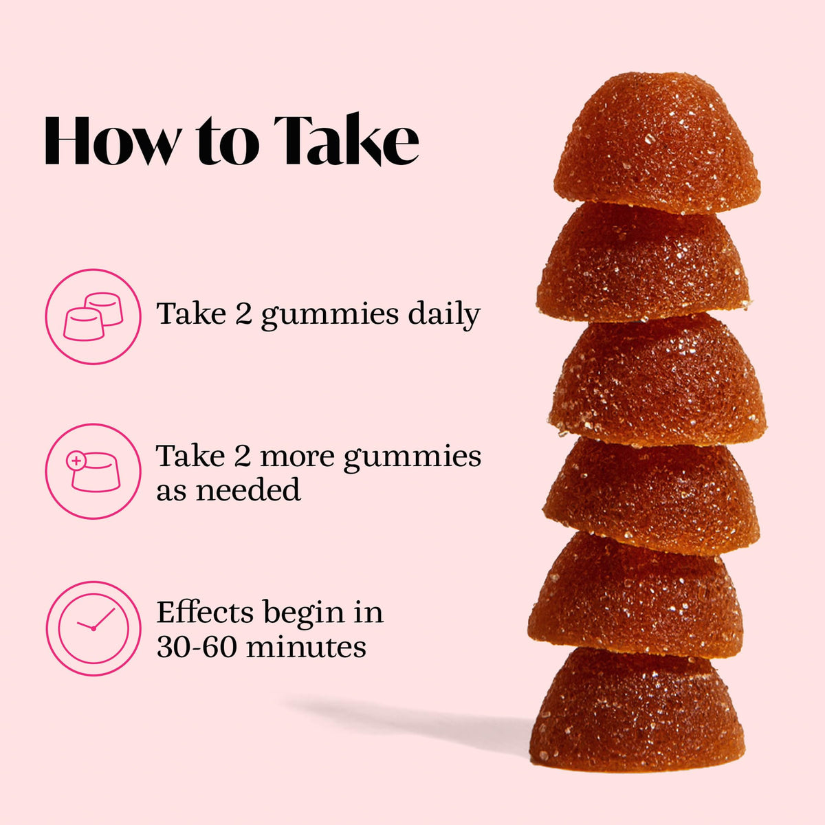 Gummies Winged Wellness Teen Queen, présentation en gros plan