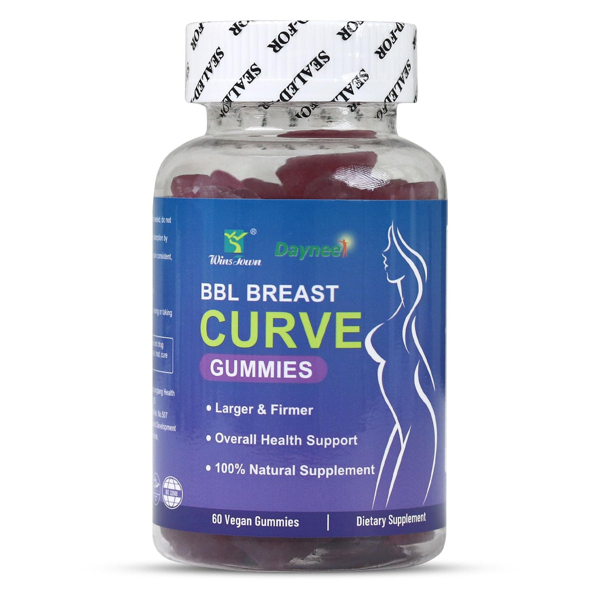 Gummies Wins Town BBL Courbes Poitrine 60 Unités - emballage avant