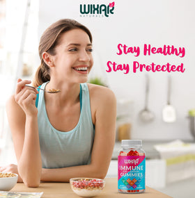 Gummies WIXAR NATURALS avec un fond de fruits naturels