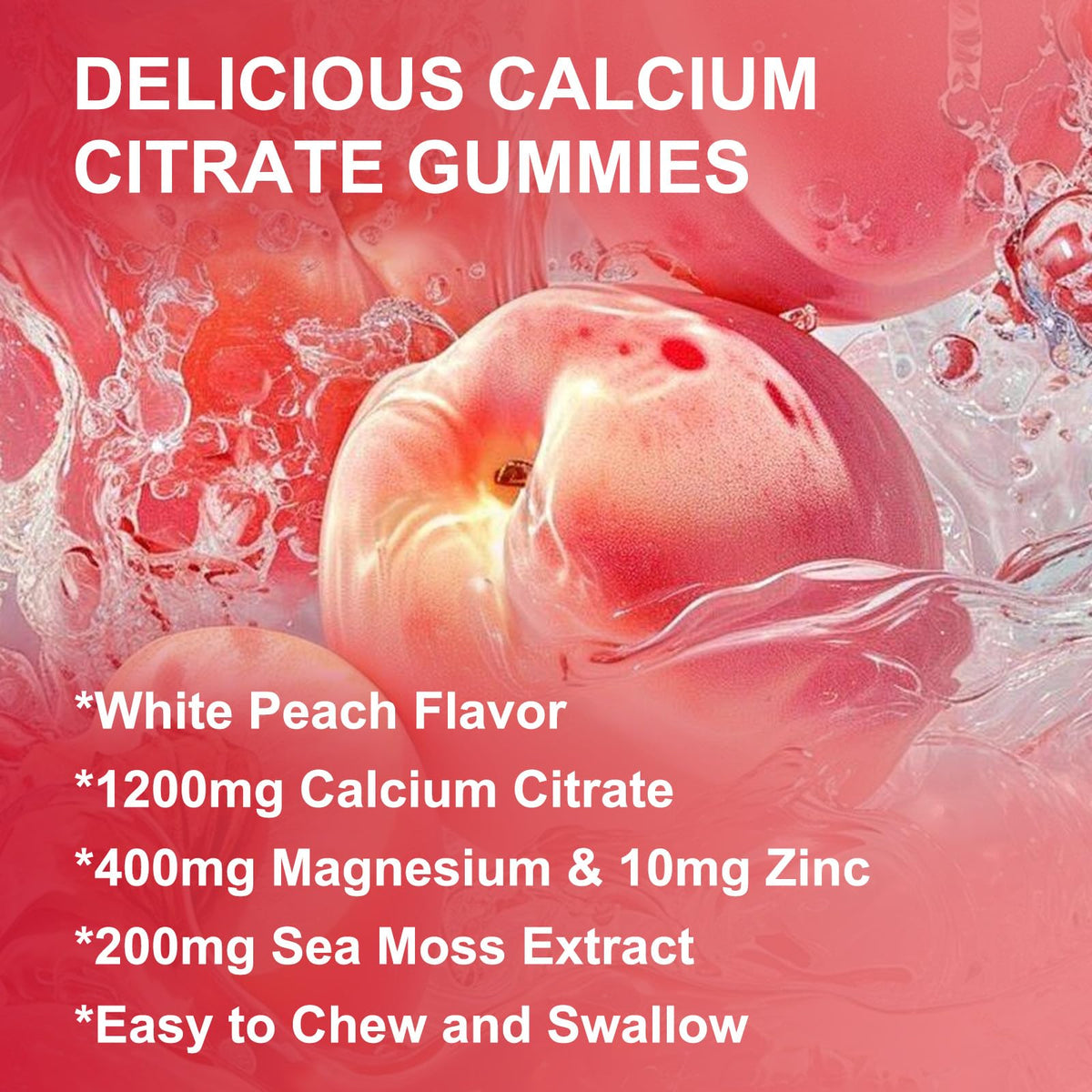 Gummies WOGORGT Calcium Citrate 1200mg dans une main
