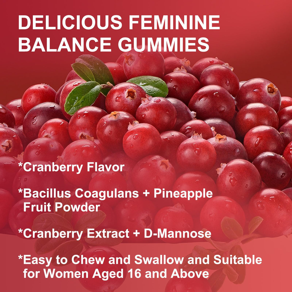 Gummies WOGORGT Équilibre Féminin 60 Ct, vue de dessus du pot