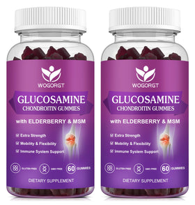 Gummies WOGORGT glucosamine chondroïtine en emballage avant