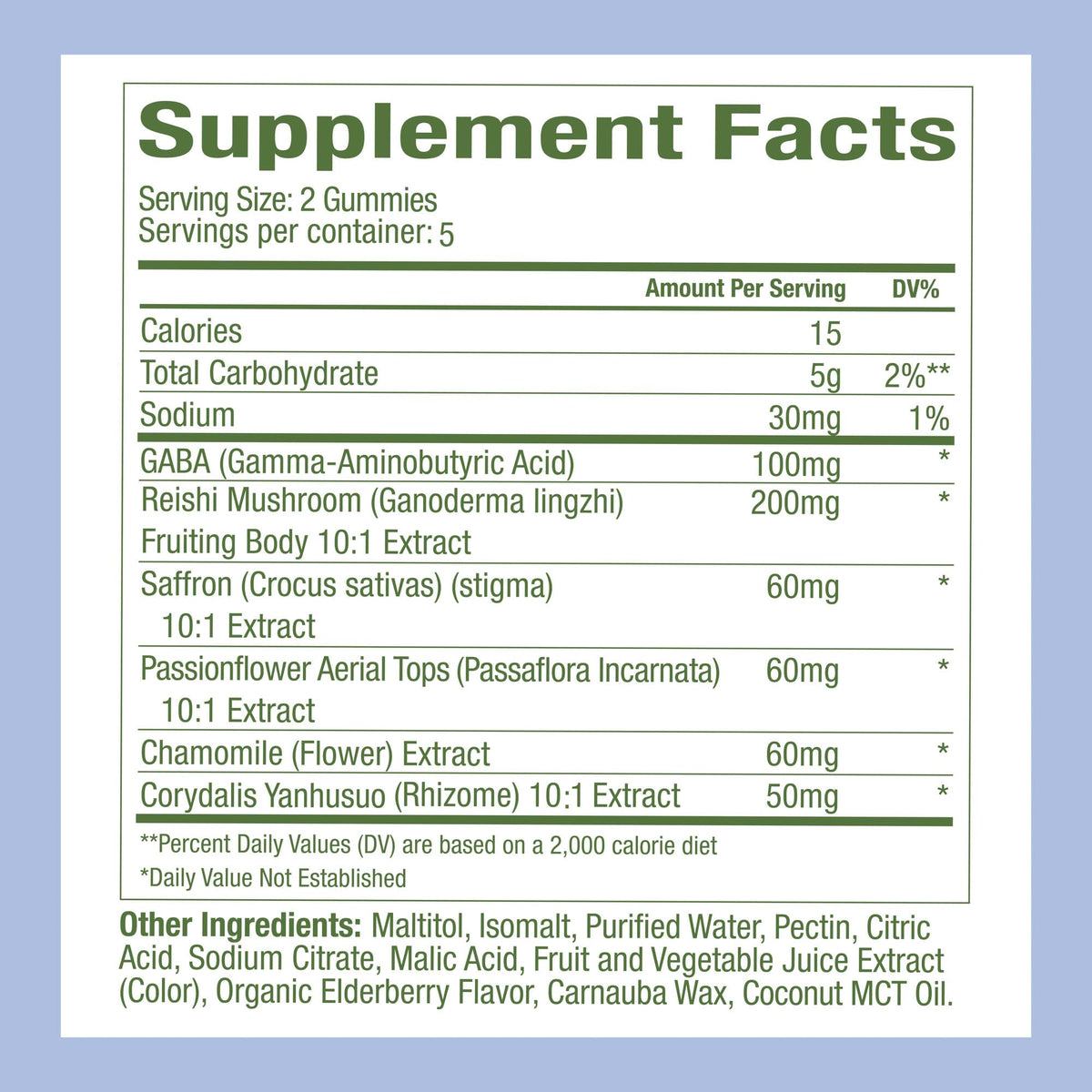 Gummies WonderSleep Plant People sur une table