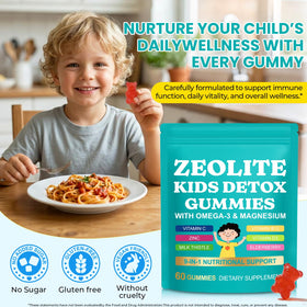 Gummies Xaarty pour enfants, flacon ouvert avec gummies visibles