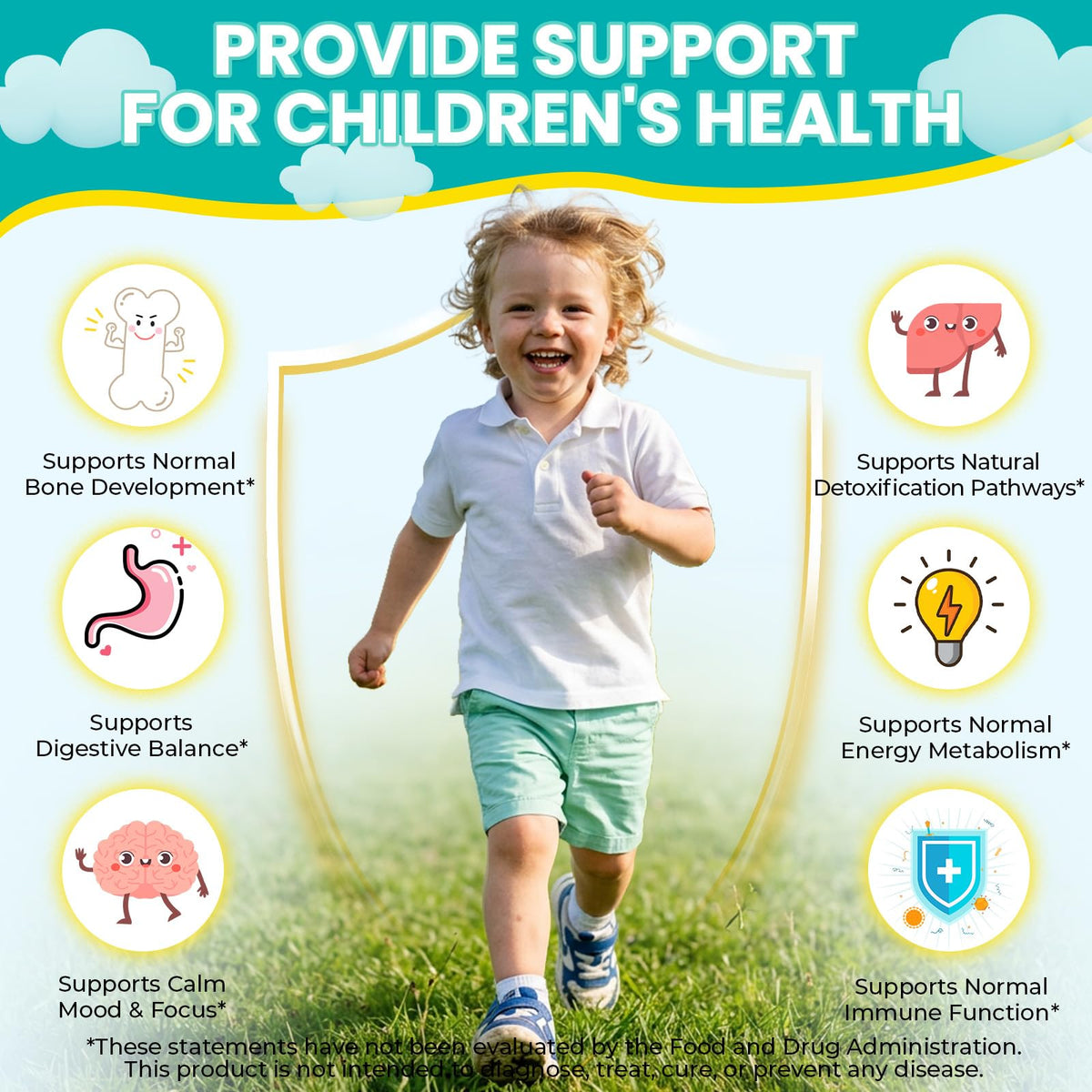 Gummies Xaarty pour enfants, présentation sur une table