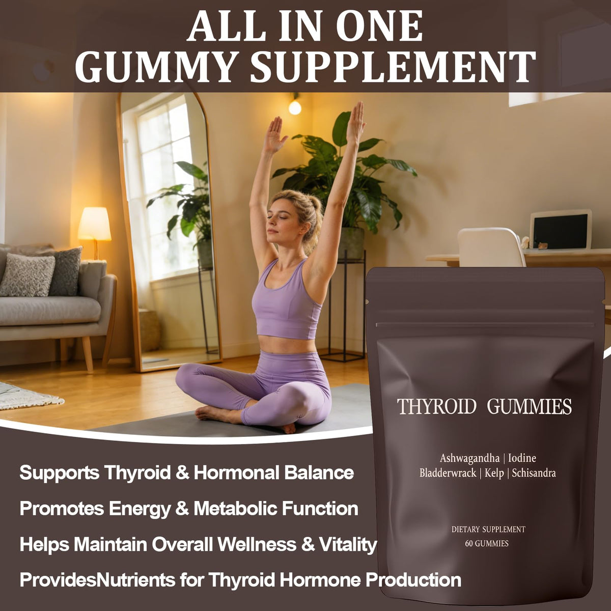 Gummies XGZcosmetics pour la thyroïde, prise quotidienne