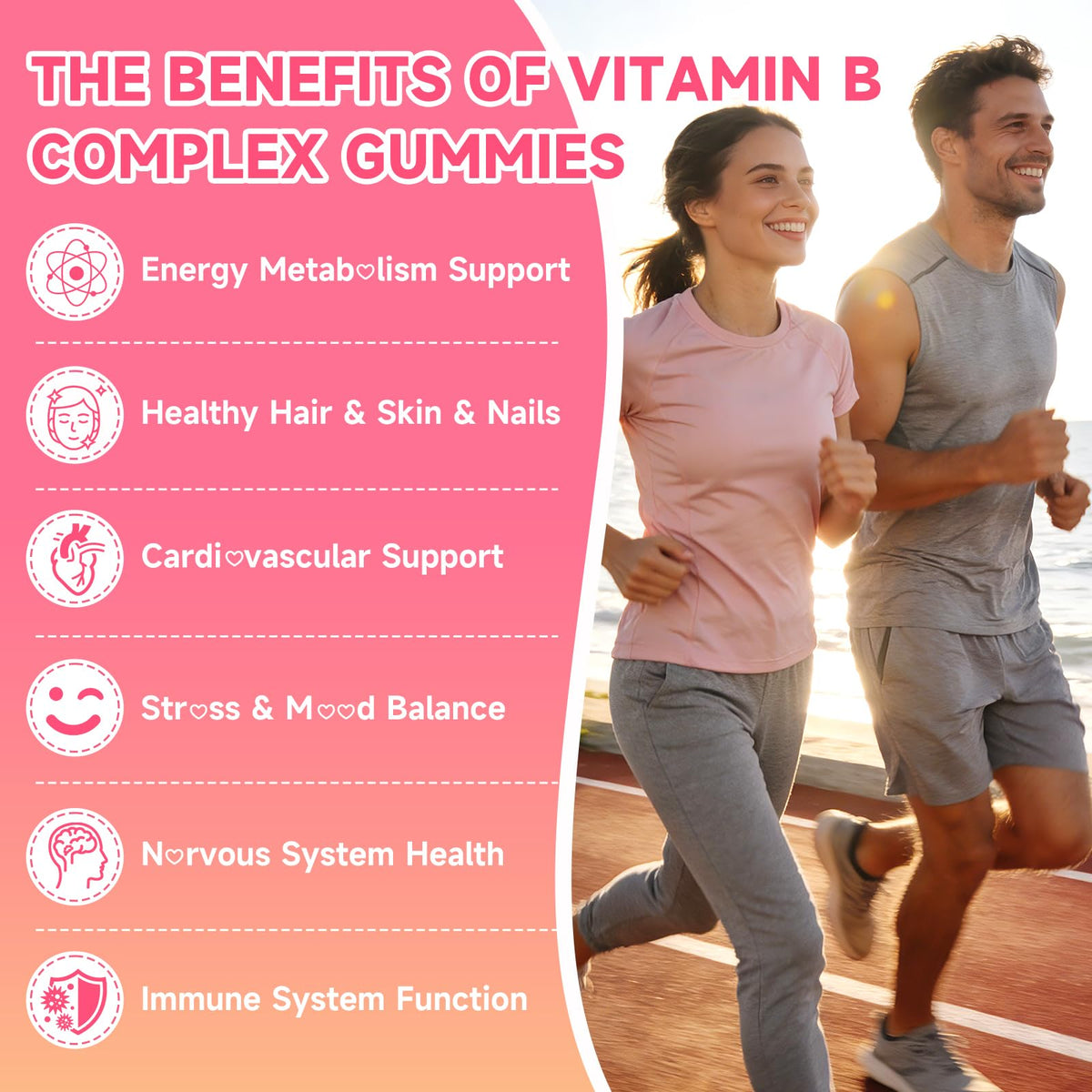 Gummies XIAAN Complexe de Vitamines B 120 Gummies Framboise en gros plan