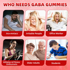 Gummies XIAAN GABA 1000mg posés sur une table