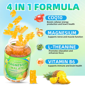 Gummies XIAAN Magnésium Malate 1000mg en couleur ananas