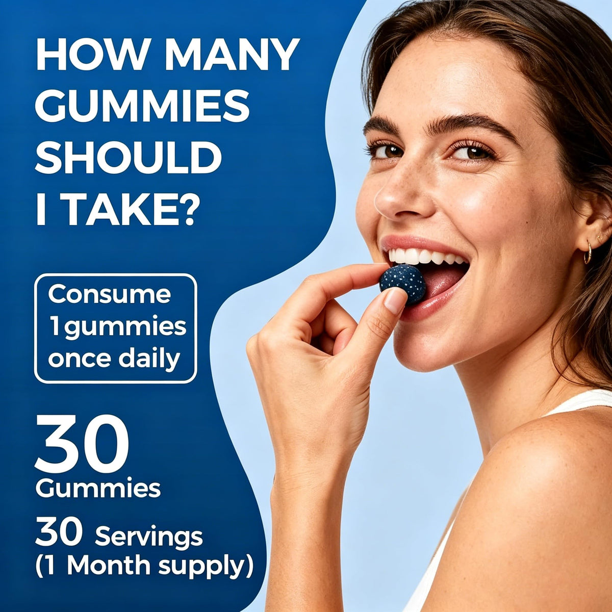 Gummies Yeloart au bleu de méthylène dans un sac à dos