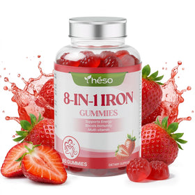 Gummies Yheso Fer pour enfants, vue de l'avant, emballage rose